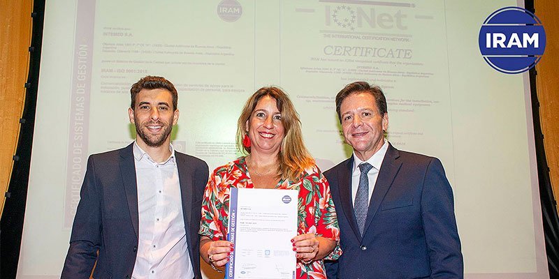 IRAM : Entrega de Certificados por la Recertificación de ISO 9001: 2015