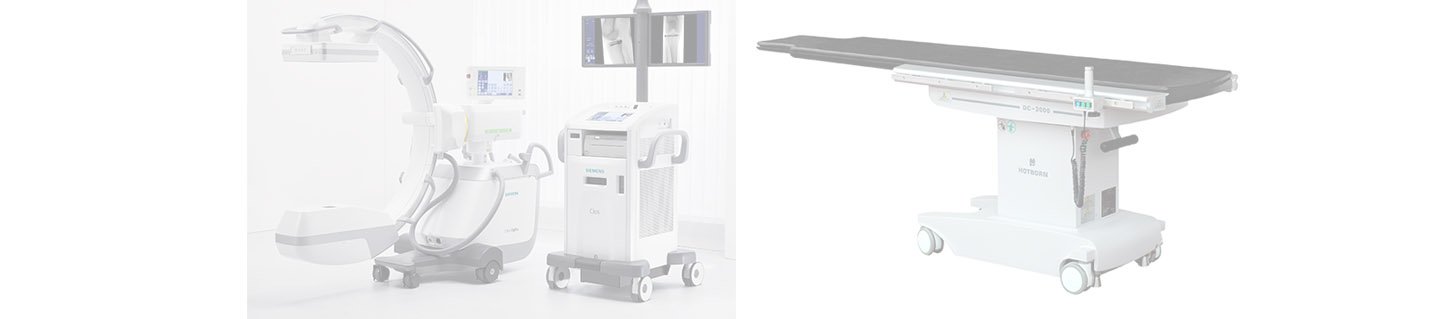 Dupla para Intervencionismo : Cios Alpha SIEMENS Healthineers + Mesa para Cateterismo HOTBORN